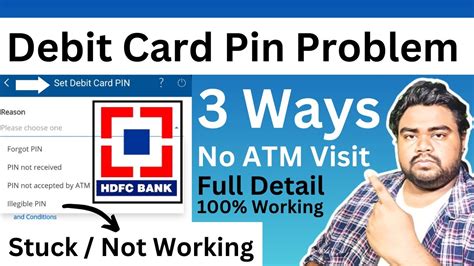 setup hdfc debit card pin